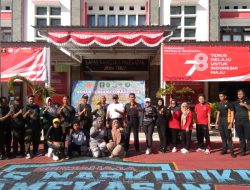 Rayakan HUT Ke-11 IWO Pamekasan Gelar Senam Sehat Bersama Forkopimda