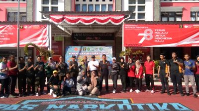 Rayakan HUT Ke-11 IWO Pamekasan Gelar Senam Sehat Bersama Forkopimda