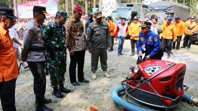 Polresta Magelang Gelar Pasukan Satgas Karhutla di TNGM Jurang Jero