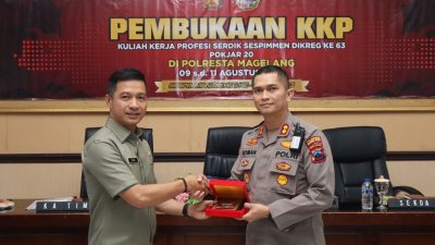 Polresta Magelang Jadi Tempat KKP Tahap II Serdik Sespimmen Polri