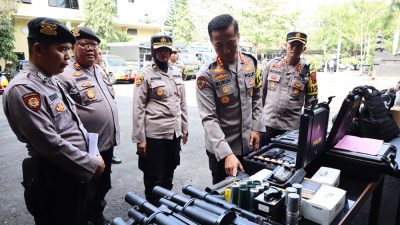 Hadapi Pemilu 2024, Kapolresta Magelang Cek Kesiapan Personel Sat Samapta dan Almatsus