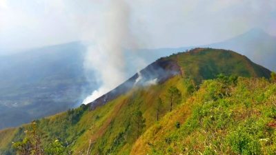 Kebakaran Hutan Gunung Andong, Kapolresta Magelang Langsung Datangi Lokasi Kejadian