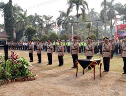 Kapolresta Magelang Pimpin Upacara Sertijab Lima Kapolsek