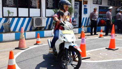 Satlantas Polres Magelang Kota Berlakukan Lintasan Baru Ujian Praktik SIM C