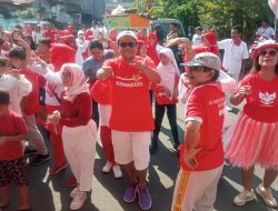 Peringati HUT Ke-78 Kemerdekaan RI, Warga Desa Kramat Kudus Ikuti “Mlaku Bareng”