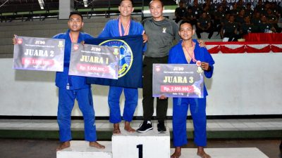 Atlet Judo Yonarmed 3/NP Raih Juara III Kejuaraan Beladiri Piala Pangdam IV/Diponegoro Tahun 2023