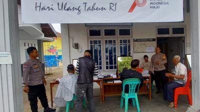 Sambangi Pelatihan Keterampilan, Bhabinkamtibmas Polsek Mertoyudan Sampaikan Pesan Kamtibmas