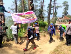 Polsek Sawangan Bersama Pihak Terkait, Sosialisasikan Pencegahan Karhutla di Gunung Merbabu