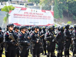 Apel Gelar Operasi Mantap Brata Candi 2023 Polda Jateng Siap Amankan Tahapan Pemilu 2024