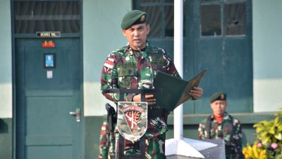 Yonarmed 11 Kostrad Laksanakan Upacara Peringatan Hari Sumpah Pemuda