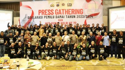 Kapolda Jateng: Wartawan Jawa Tengah Lakukan Deklarasi Pemilu Damai
