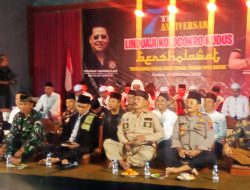Peringati HUT Ke-7, DPC Lindu Aji Kolocokro Kudus Bersholawat