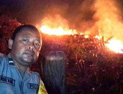 Kebakaran Hutan di Salaman, Polisi dan Lintas Sektor Lakukan Penanganan dan Pencegahan