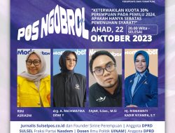 Jangan Lewatkan, Pos Ngobrol Akan Bahas Peran Perempuan di Pemilu 2024