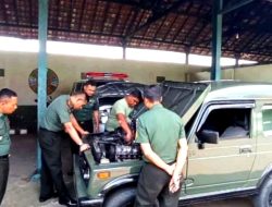 Komandan Kodim 0701/Banyumas Cek Kendaraan Dinas di Pangkalan