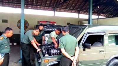Komandan Kodim 0701/Banyumas Cek Kendaraan Dinas di Pangkalan