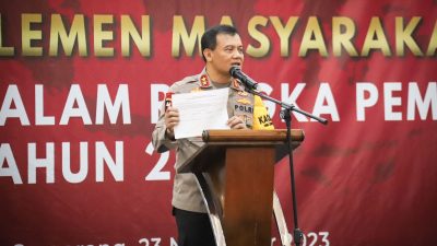 Diinisiasi Ditbinmas, Polda Jateng Gelar Deklarasi Pemilu Damai