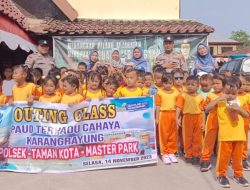 Kunjungi Polsek Karangrayung, Anak-Anak PAUD Terpadu Cahaya Terima Edukasi Tertib Berlalulintas