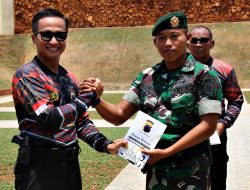 Prajurit Yonarmed 11 Kostrad Raih Juara 1 Ekshibisi Lomba Menembak di Polresta Magelang
