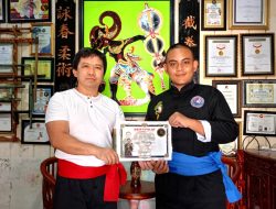 Instruktur Guntur Geni FC Magelang Capai Level Sabuk Biru Cabor Kungfu