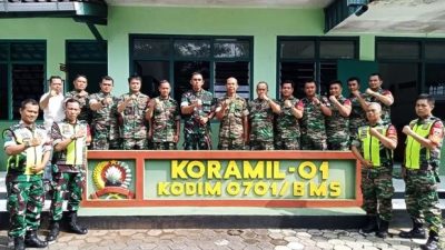 Kunjungi Koramil Purwokerto Utara, Dandim 0701/Banyumas Tegaskan Pesan Ini