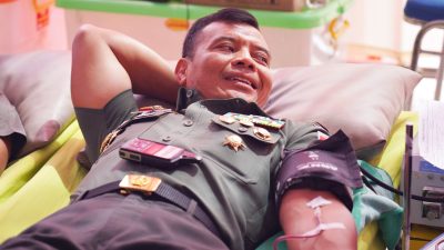 Peringati Hari Juang TNI AD Ke-78, Danrem 072/ Pamungkas Turut Donorkan Darahnya
