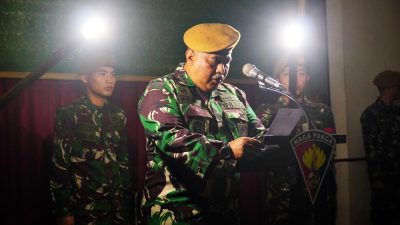 Kusyuk di Keheningan Malam, Prajurit Yonarmed 11 Kostrad Ucapkan Ikrar