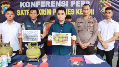 Polres Kediri Ringkus Komplotan Pencuri Tabung Gas Elpiji