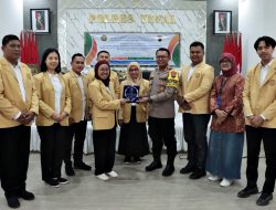 Mahasiswa Ubhara Sosialisasikan Permenndikbudristek di Polres Tegal