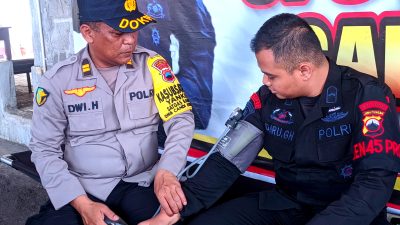 Polresta Magelang Periksa Kesehatan Petugas Pengamanan Operasi Lilin Candi 2023