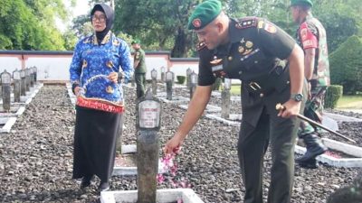 Sambut Hari Juang TNI AD Ke-78, Kodim 0705/ Magelang Laksanakan Ziarah ke TMP Giri Dharmoloyo