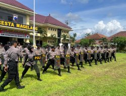 Polresta Magelang Adakan Latkatpuan Baja dan Taja