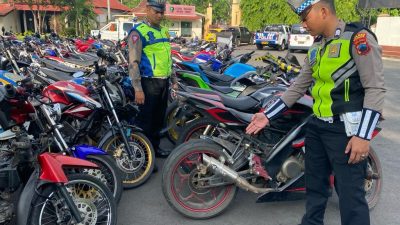 Polres Kudus Gencarkan Patroli ‘Hunting’, Ratusan Kendaraan Kenalpot Brong Diamankan