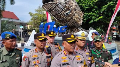 Deklarasi Jateng Zero Knalpot Brong, Forkopimda Pati Resmikan Monumen Bandeng