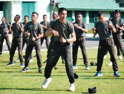 Prajurit Yonarmed 11 Laksanakan SKJ 88 dan Joget Komando