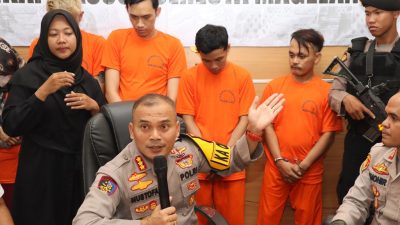 Satreskrim Polresta Magelang Amankan 5 Tersangka Penganiayaan Anak di Muntilan