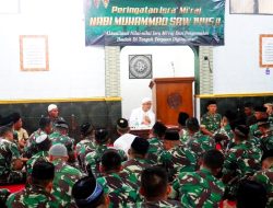 Yonarmed 11/GG/2/2 Kostrad Gelar Peringatan Isra’ Mi’raj Nabi Muhammad SAW