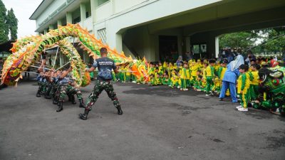 Yonarmed 11/GG/2/2 Kostrad Terima Kunjungan TKIT Al Ma’ruf