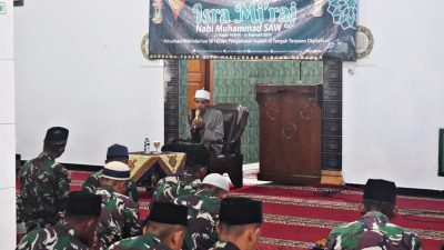 Prajurit Yonarmed 1 Kostrad Maknai Momentum Isra’ Mi’raj