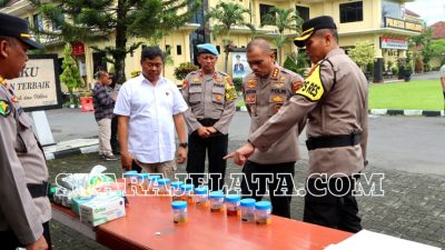 Polresta Magelang Mendadak Lakukan Tes Urine Anggota