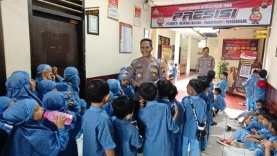Polsek Secang Terima Kunjungan Puluhan Anak Usia Dini