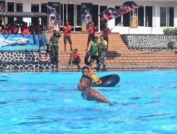 Yonarmed 1 Kostrad Gelar Pertandingan Renang Dasar