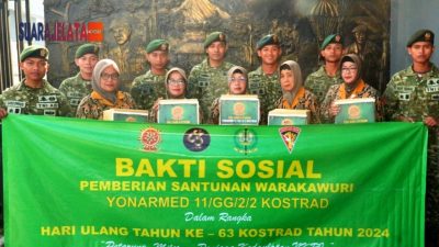Bakti Sosial, Yonarmed 11/GG/2/2 Kostrad Silaturahmi Kepada Warakawuri