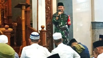 Laksanakan Tarawih Keliling, Begini Pesan Danramil Mertoyudan