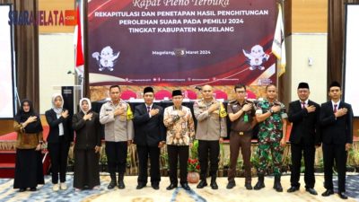 Kapolresta Magelang Hadiri Rapat Pleno Hasil Suara Pemilu