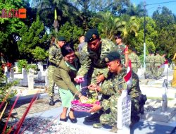 Prajurit dan Persit Yonarmed 1 Kostrad Laksanakan Ziarah