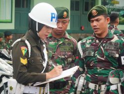 Subdenpom IV/2-1 Magelang Periksa Kelengkapan Kendaraan Yon Armed 11/GG/2/2 Kostrad