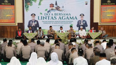 Jelang Pilkada, Polresta Magelang Gelar Doa Bersama Lintas Agama