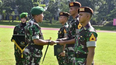Gubernur Akademi Militer Pimpin Penyematan Kualifikasi Hirbak Taruna