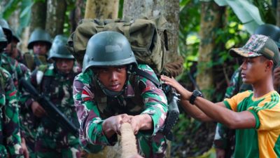 Yonarmed 11/GG/2/2 Kostrad Laksanakan Lintas Medan, Mountaineering, dan Senam Praktik